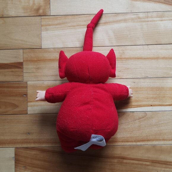 VINTAGE 90s Red Doll Plush with Beads in Belly - Picture 2 of 2